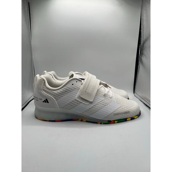 Adidas Adipower 3 “Cloud White Core Black” size 9.5 men’s - Picture 3 of 8